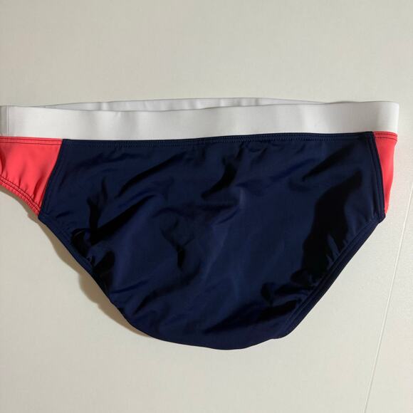 Lands’ End Bikini Bottom Colorblock Navy Pink White Size 2 | Swimwear - Picture 2 of 4